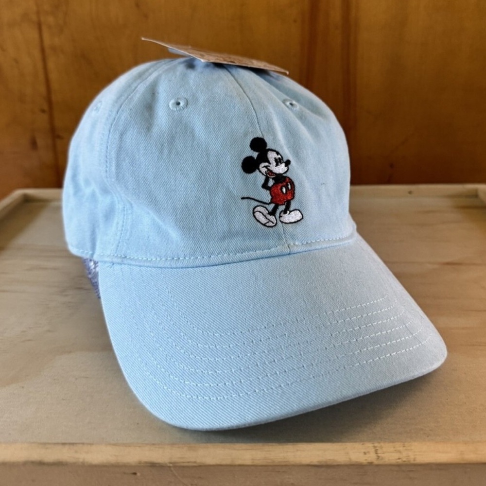 Walt Disney World Mickey Mouse Embroidered Logo Baby Blue Hat